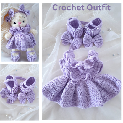 Lilac Petal Dress Crochet Outfit Pattern