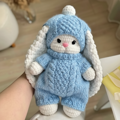🐇 Sophie  le Lapin – Ensemble de Patrons knitting 2-en-1🇫🇷