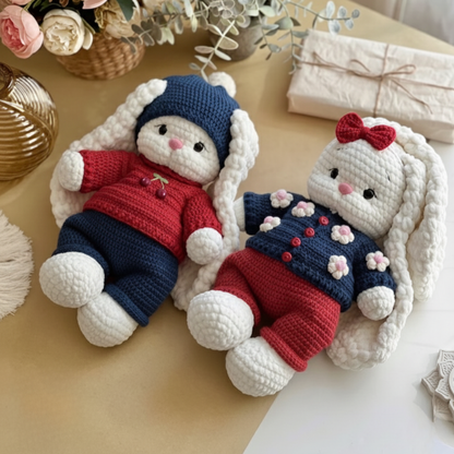 🐇 Mila le Lapin – Ensemble de Patrons Crochet 2-en-1🇫🇷