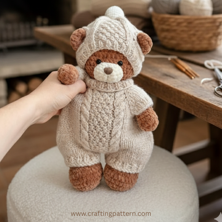🐇 Sophie  le Lapin – Ensemble de Patrons knitting 2-en-1🇫🇷