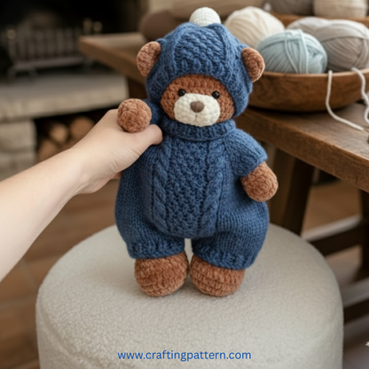 🐇 Sophie  le Lapin – Ensemble de Patrons knitting 2-en-1🇫🇷