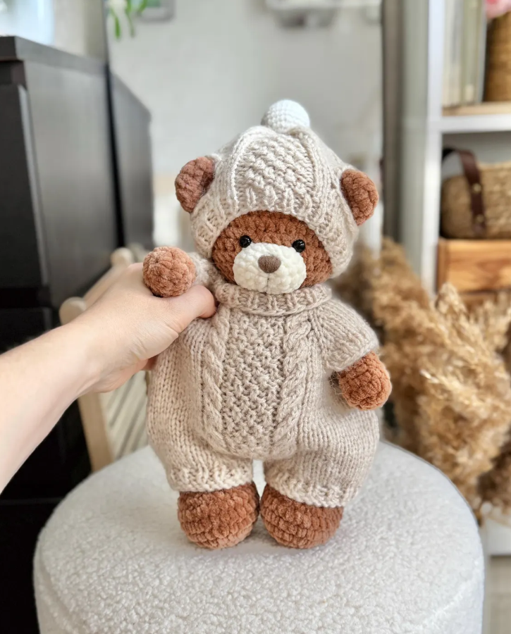 🐇 Sophie  le Lapin – Ensemble de Patrons knitting 2-en-1🇫🇷