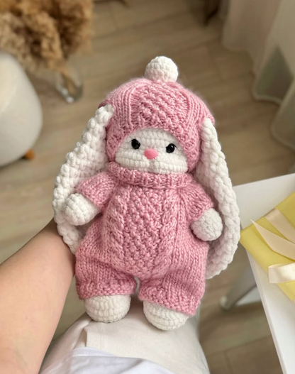 🐇 Sophie  le Lapin – Ensemble de Patrons knitting 2-en-1🇫🇷