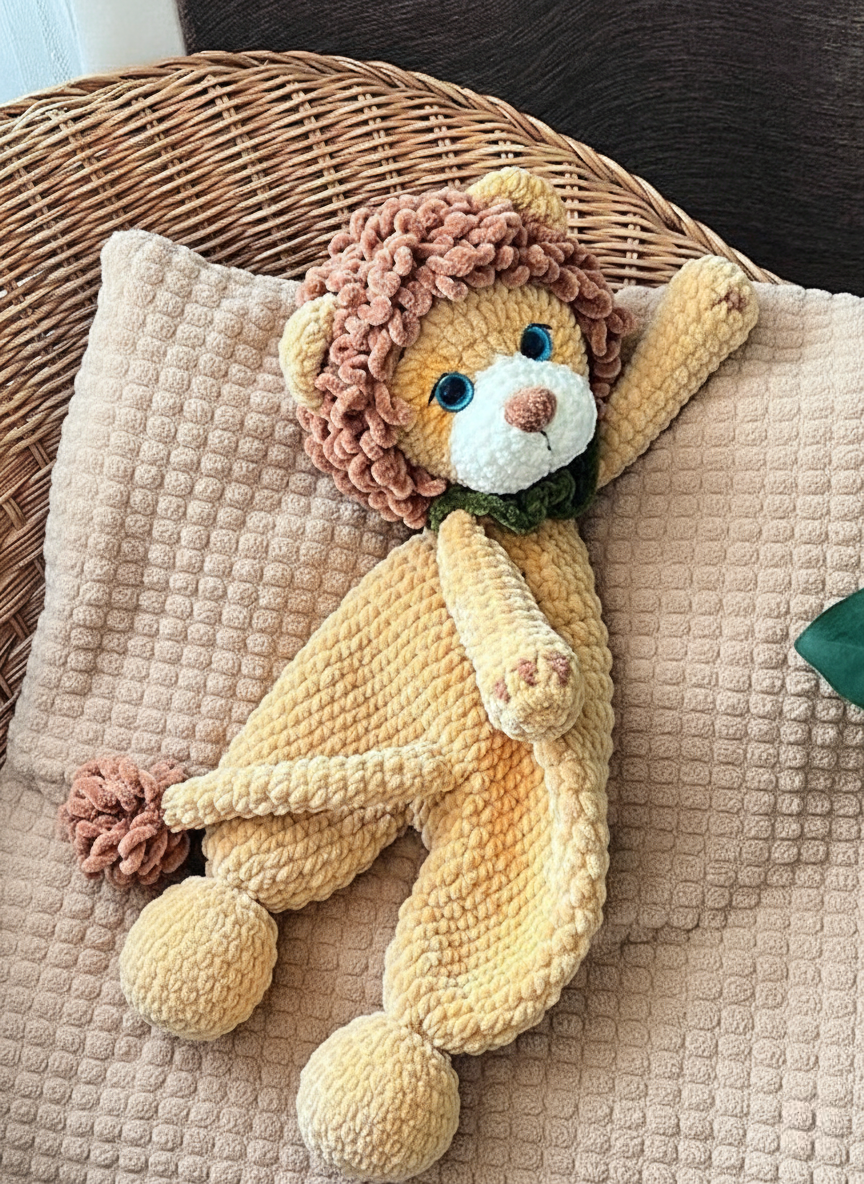 adorable Lion Comforter crochet pattern