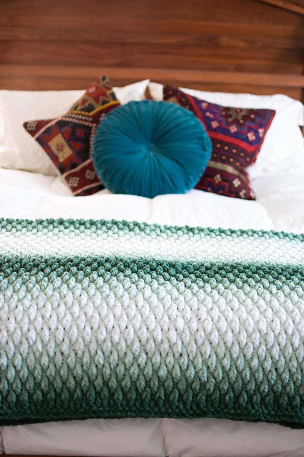 Chunky Modern Crochet Blanket Pattern (PDF)