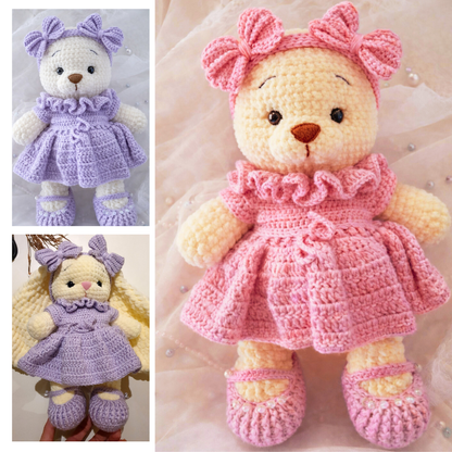 Lilac Petal Dress Crochet Outfit Pattern