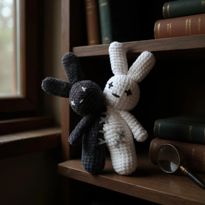 Halloween Two-Headed Bad Bunny Plushie Pattern