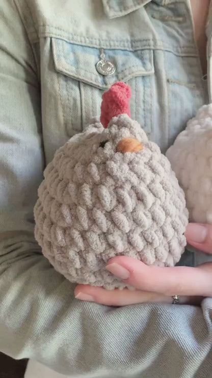 Easy Amigurumi Chicken Crochet Pattern (PDF Plush Hen Tutorial)