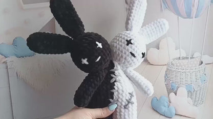 Halloween Two-Headed Bad Bunny Plushie Pattern