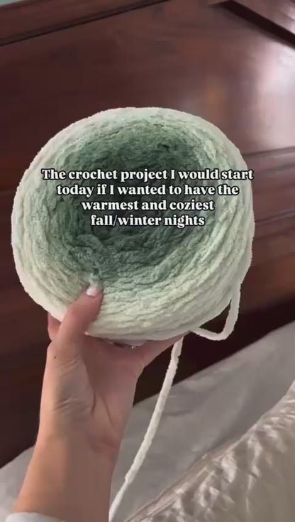 Chunky Modern Crochet Blanket Pattern (PDF)