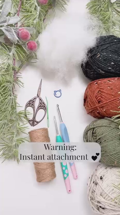 Snowman Crochet Pattern PDF | Wheat Stitch™ Amigurumi Winter Softie